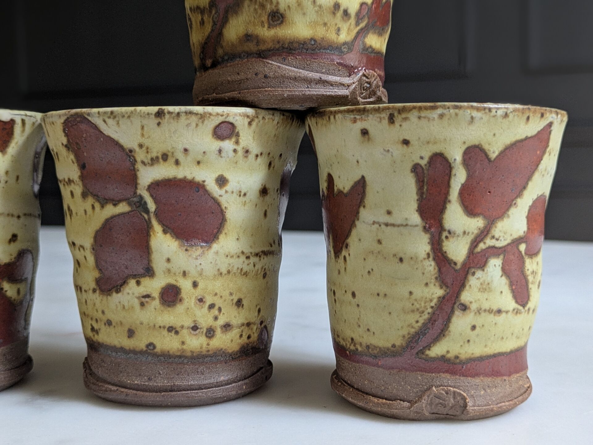 Set of six ''Yunomi'' cups Japanese Art