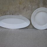 Pair of old serving dishes
