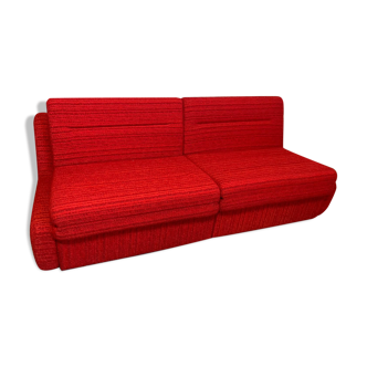 Red Apollo extendable sofa