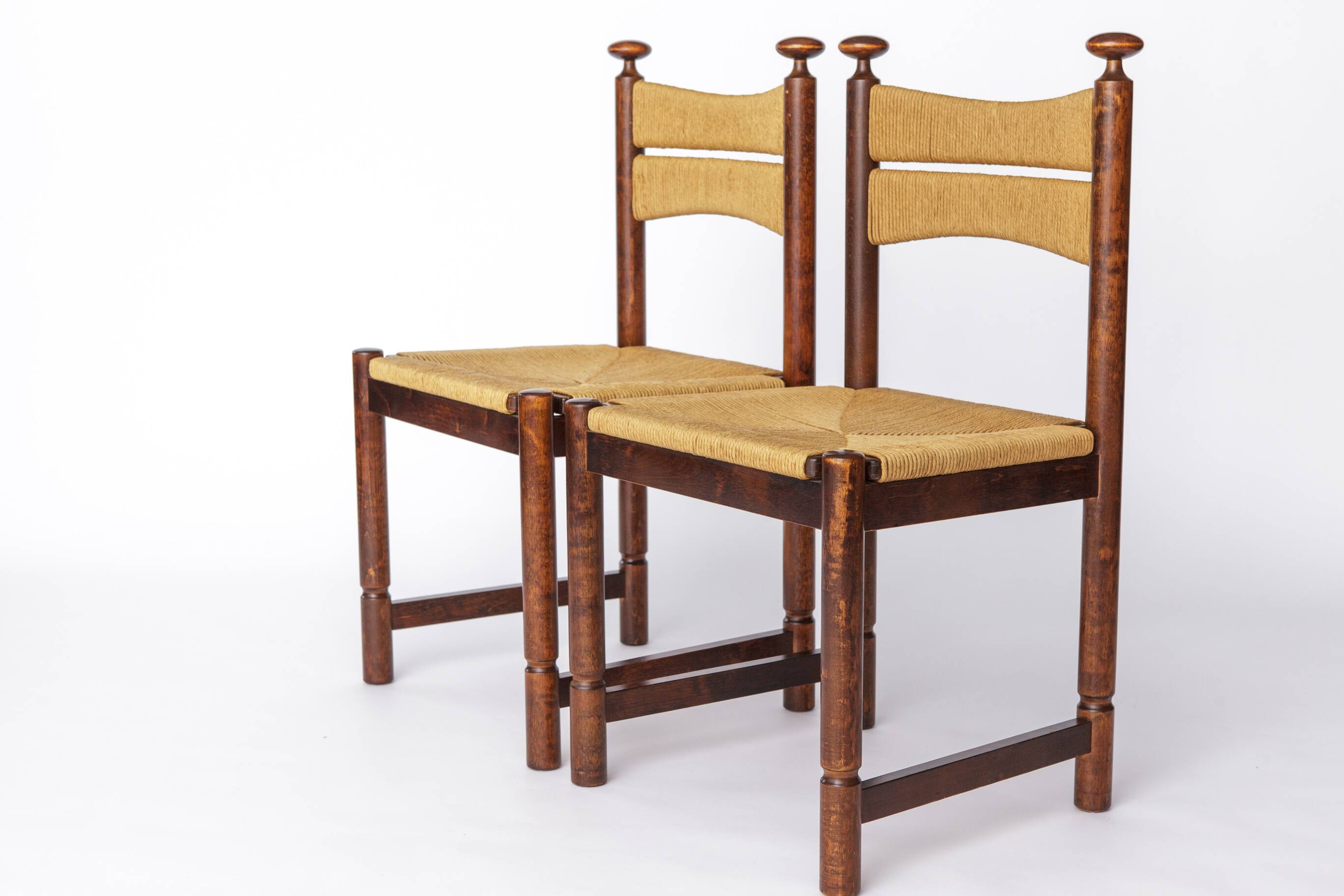 Lot de 4 chaises vintage ASKO Odessa, chaises de salle à manger finlandaises du milieu du siècle des années 1970
