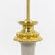 Cracked celadon porcelain lamp with gilded bronze, circa 1880