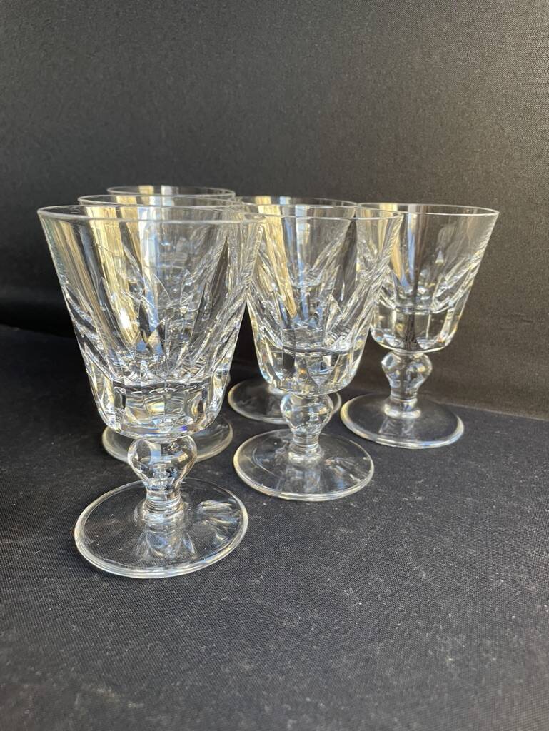 6 saint louis wine glasses jersey service