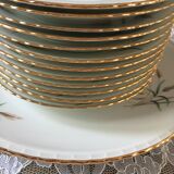 Service à dessert en porcelaine royale de luxe 1960