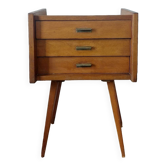 Table de chevet pieds compas