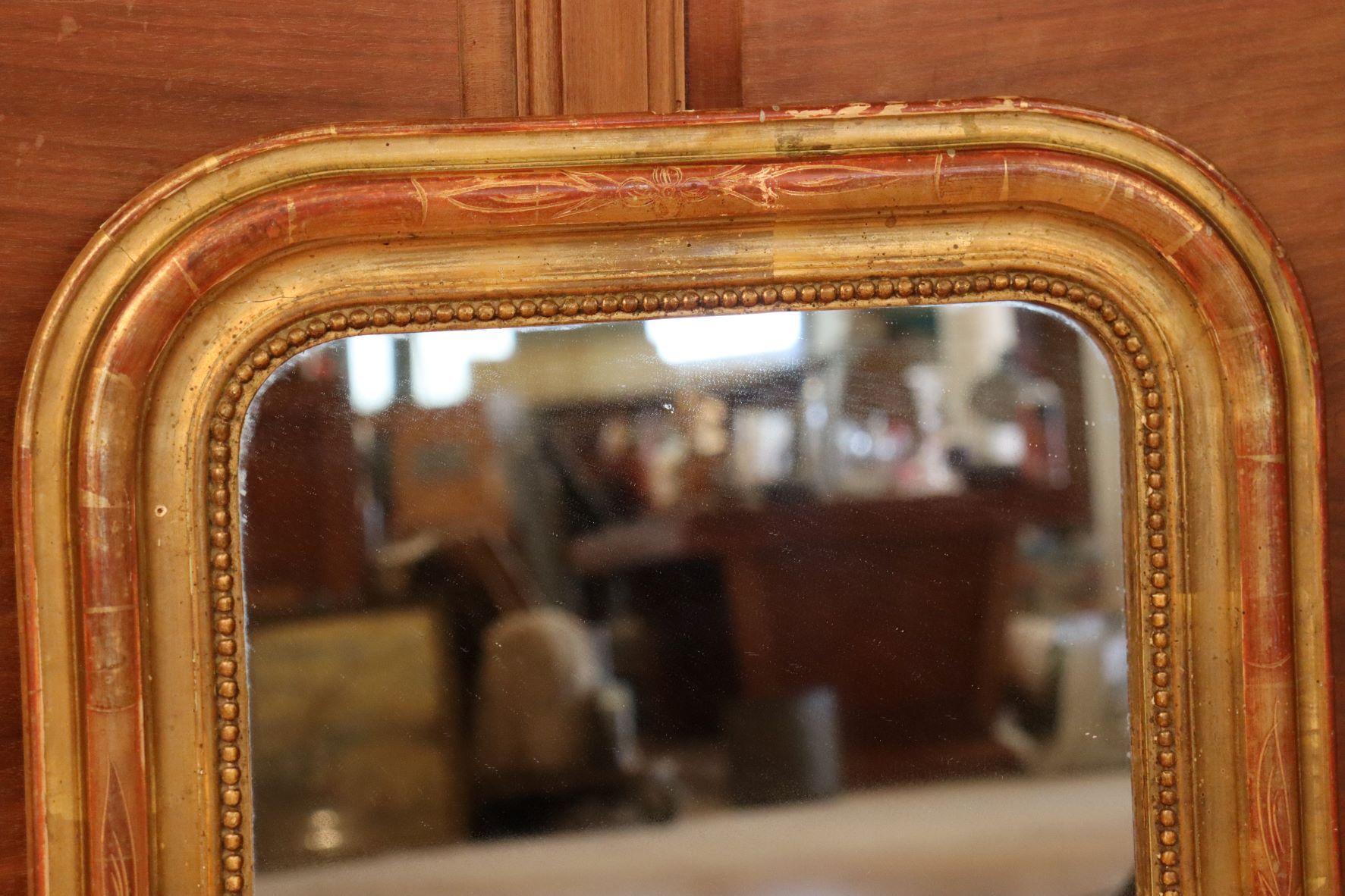 Louis philippe doré gold leaf mirror