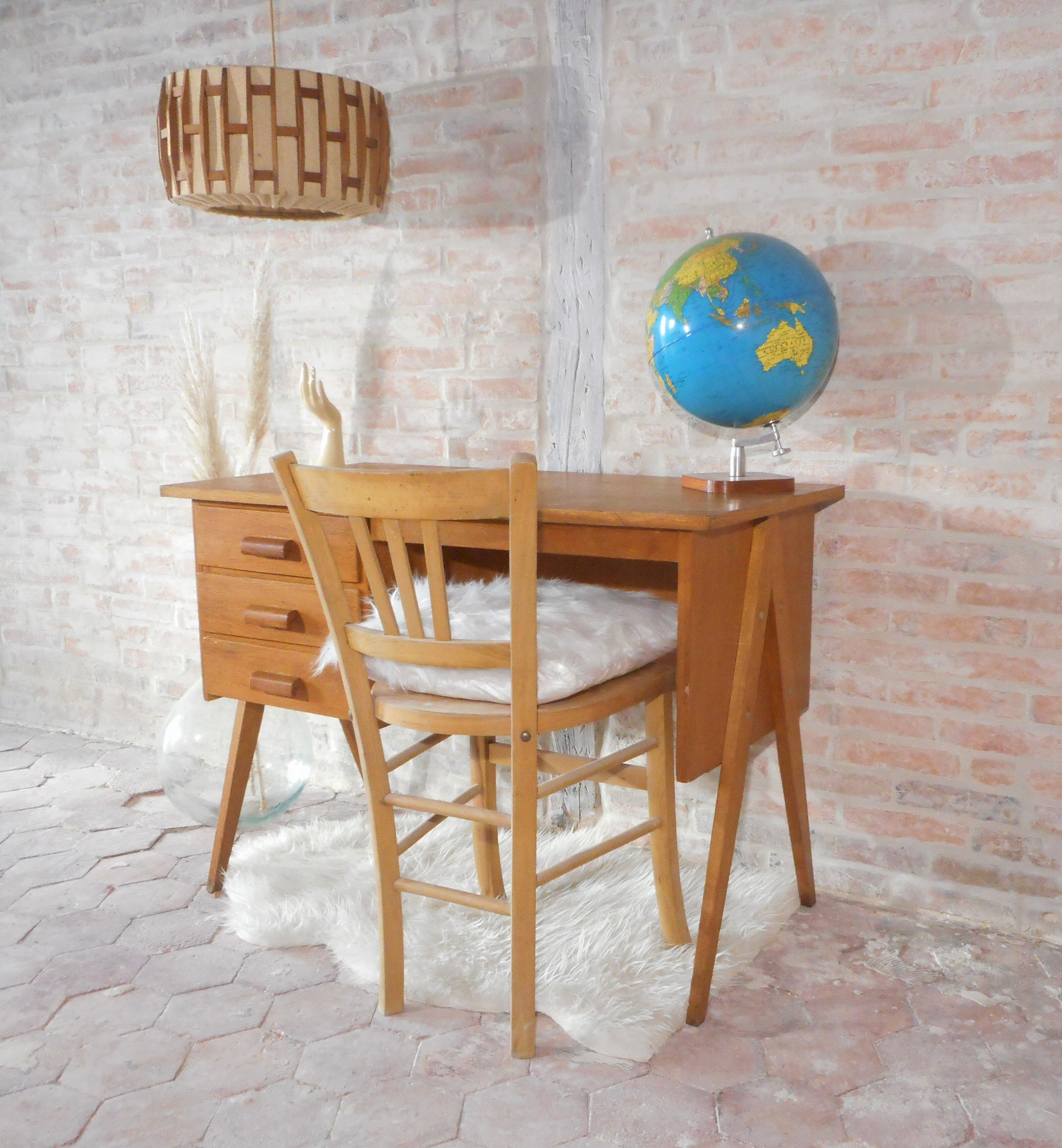 Bureau pieds compas