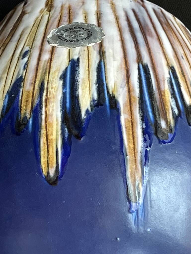 Vase signed workshop Cerenne - Ceramics of Vallauris - Entirely handmade