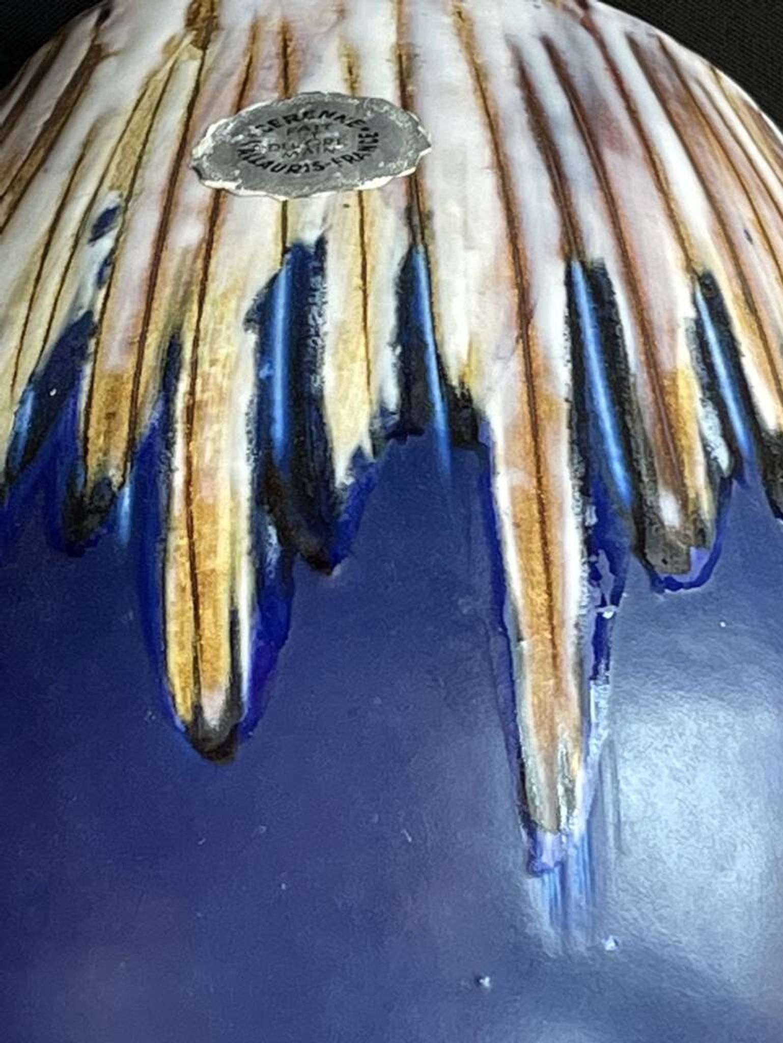 Vase signed workshop Cerenne - Ceramics of Vallauris - Entirely handmade