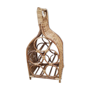 Porte-bouteilles osier