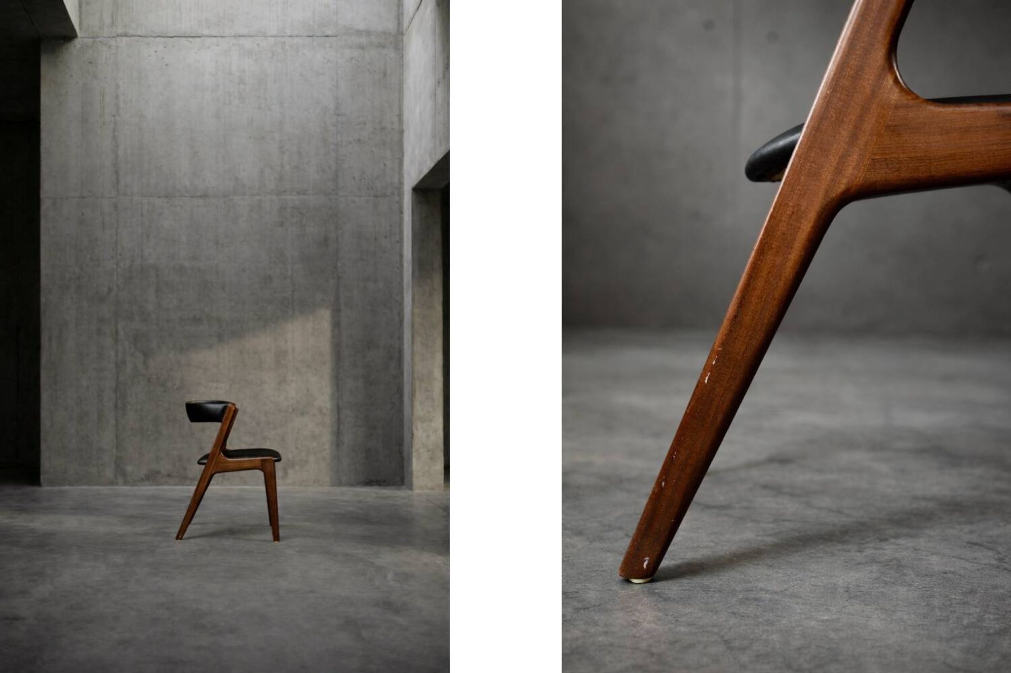 Mid-Century Danish Modern Teak Office Chair Model Fire by Kai Kristiansen