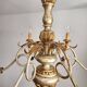 Antique gilded silver chandelier Florentine Rococo Louis XV Italy