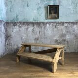 Former wooden workshop step