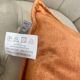 Coussin velours corail 35x50 cm