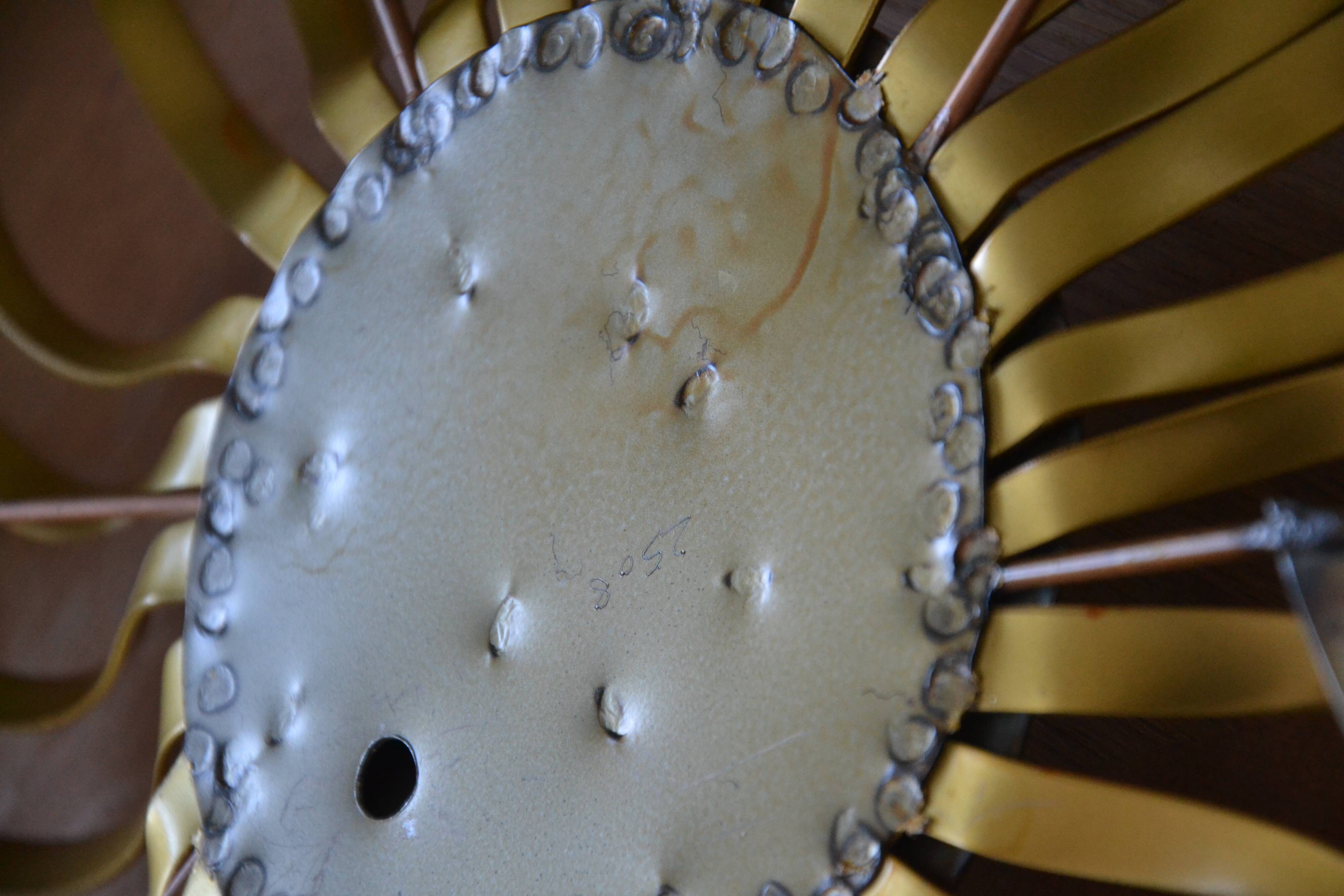 Chiseled metal sculpture