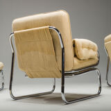 Three-Seater Borkum Sofa and Armchairs by Johan Bertil Häggström for Ikea, 1970s, Set of 2