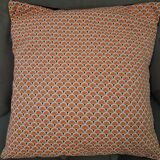 Vintage "Fan" pattern cushion 40x40cm