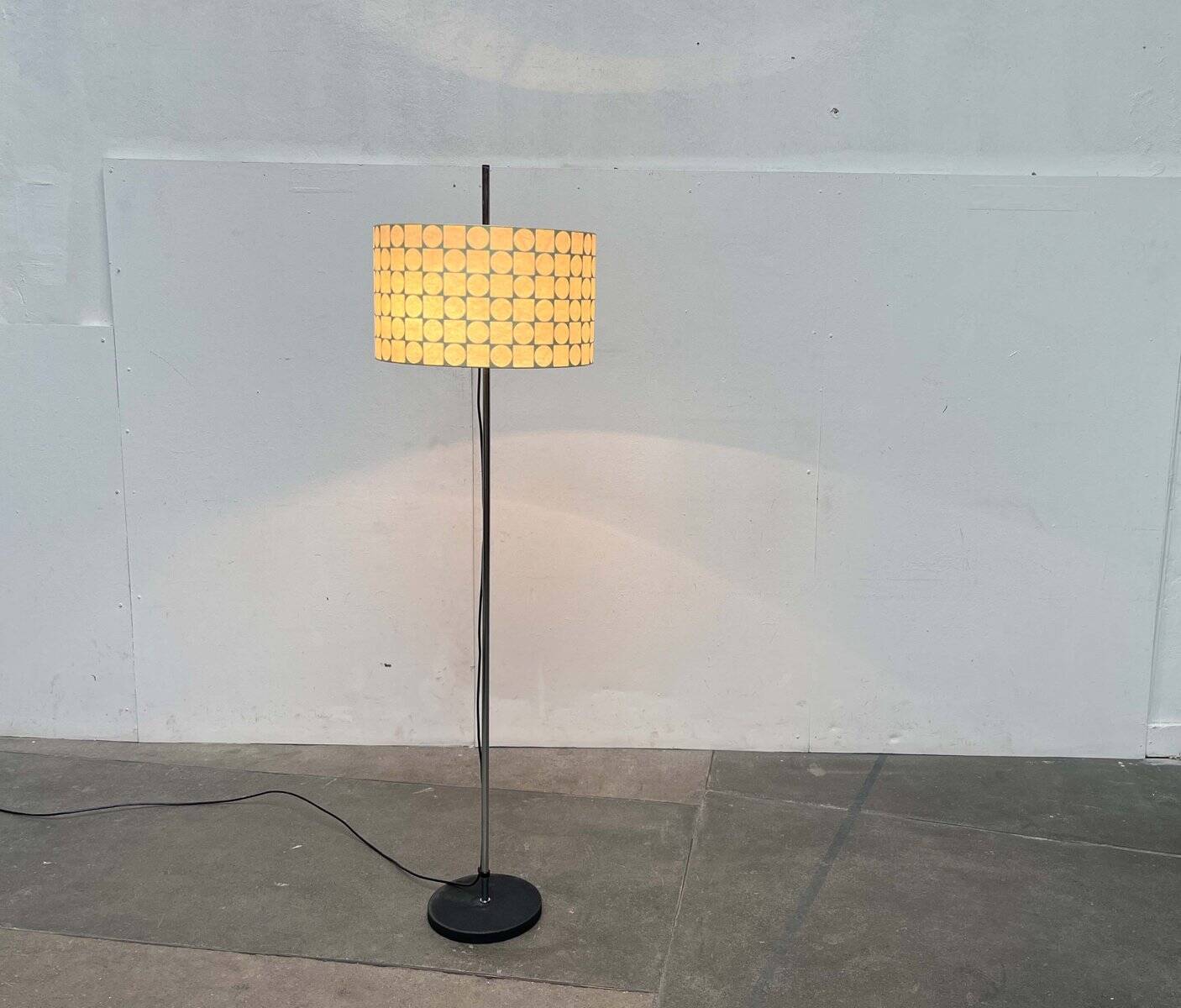 Mid-Century Modern Cocoon Floor Lamp by Friedel Wauer for Goldkant Leuchten, 1960s