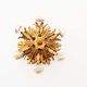 1960’s gilt ‘florentine’ ceiling or wall light by banci firenze
