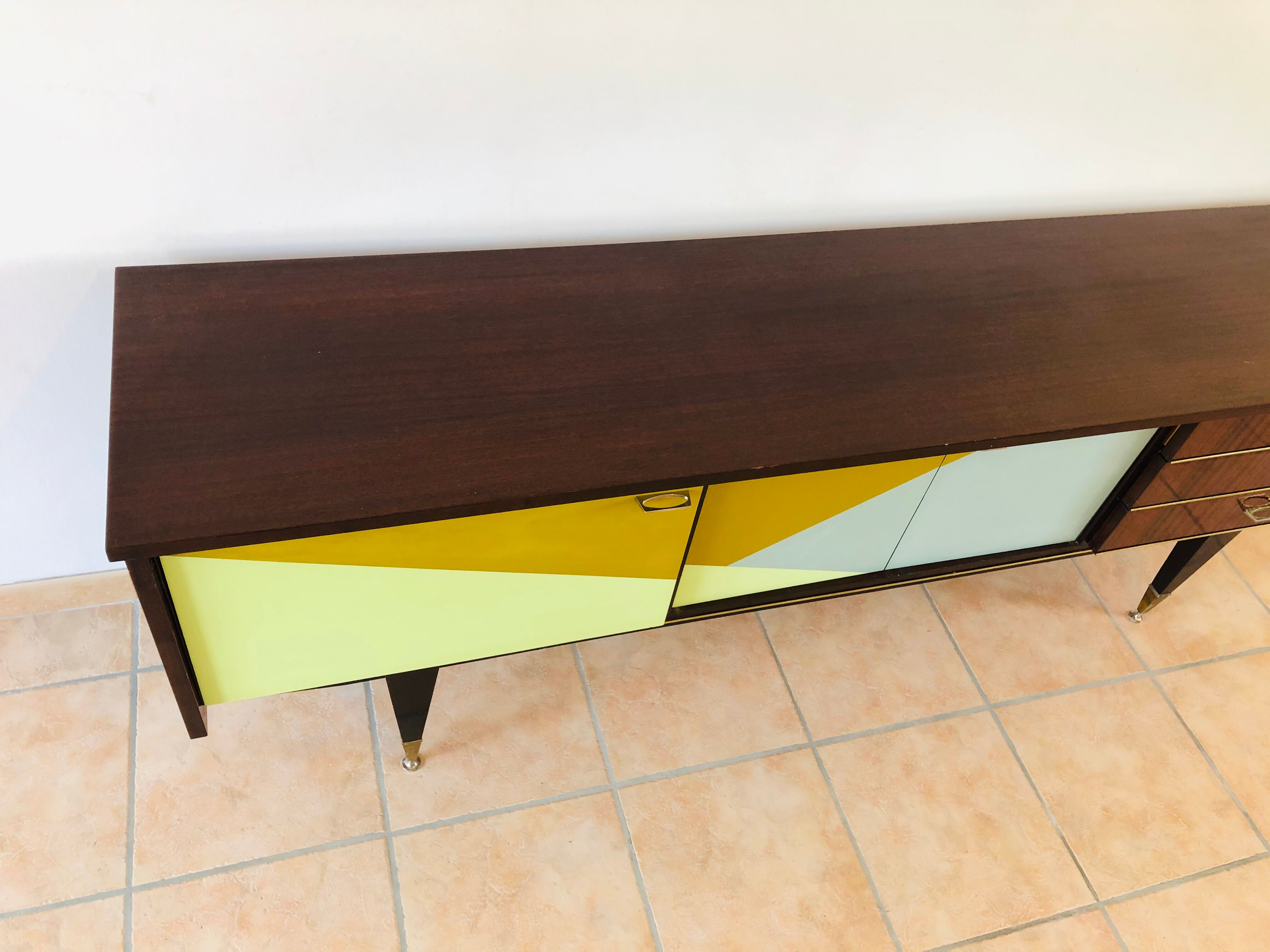 Vintage graphic sideboard 1965