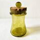 Bubble glass jar with lid, Biot glassware