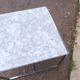 White marble and chrome coffee table, 1970