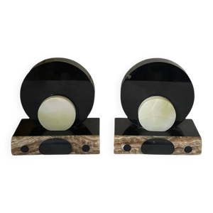 Paire de serre-livres - onyx