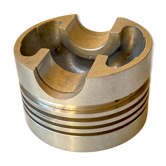 Cendrier piston design atelier industriel fonte d’aluminium originale vintage années 70