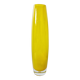 Vintage yellow transparent gradient ovoid vase
