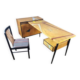 Bureau vintage avec chaise pour UP Zavody, 1970
