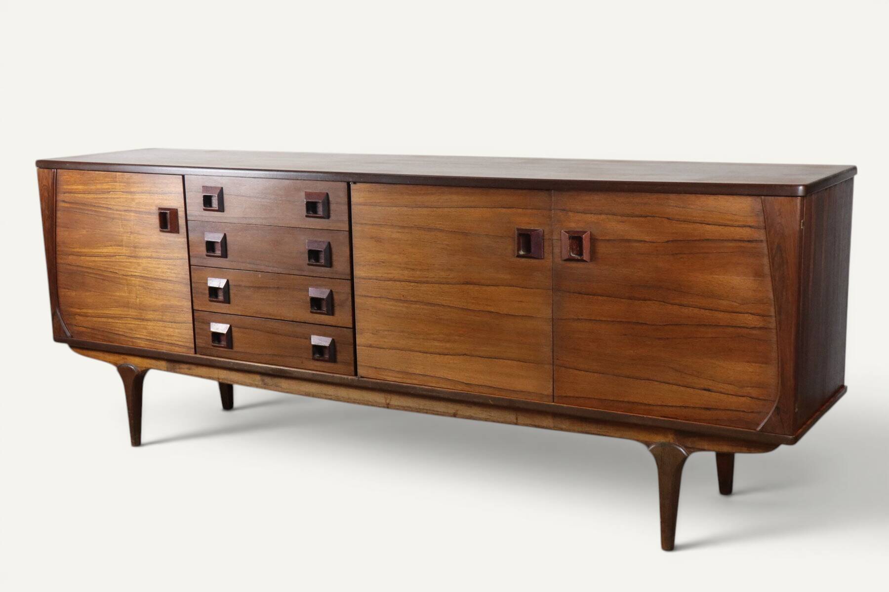 Scandinavian enfilade in rosewood – 1960s