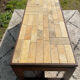 Vintage coffee table in rosewood and ceramic.