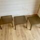 3 vintage smoked plexiglass coffee tables / side tables – Space Age