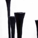 Scandinavian black metal candlestick
