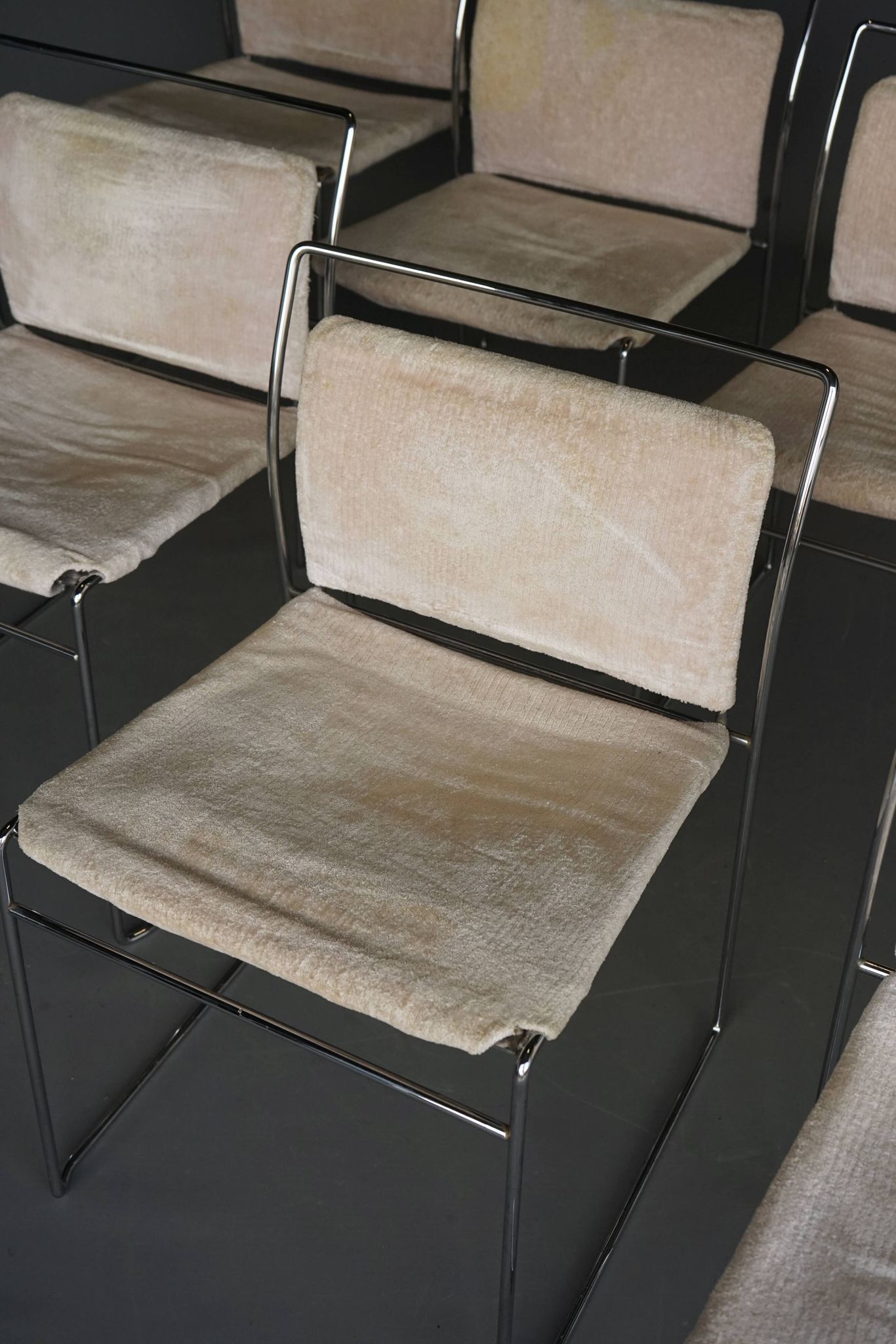 Set of 6 Tulu Dining Chairs by Kazuhide Takahama for Gavina. Italy 1960s