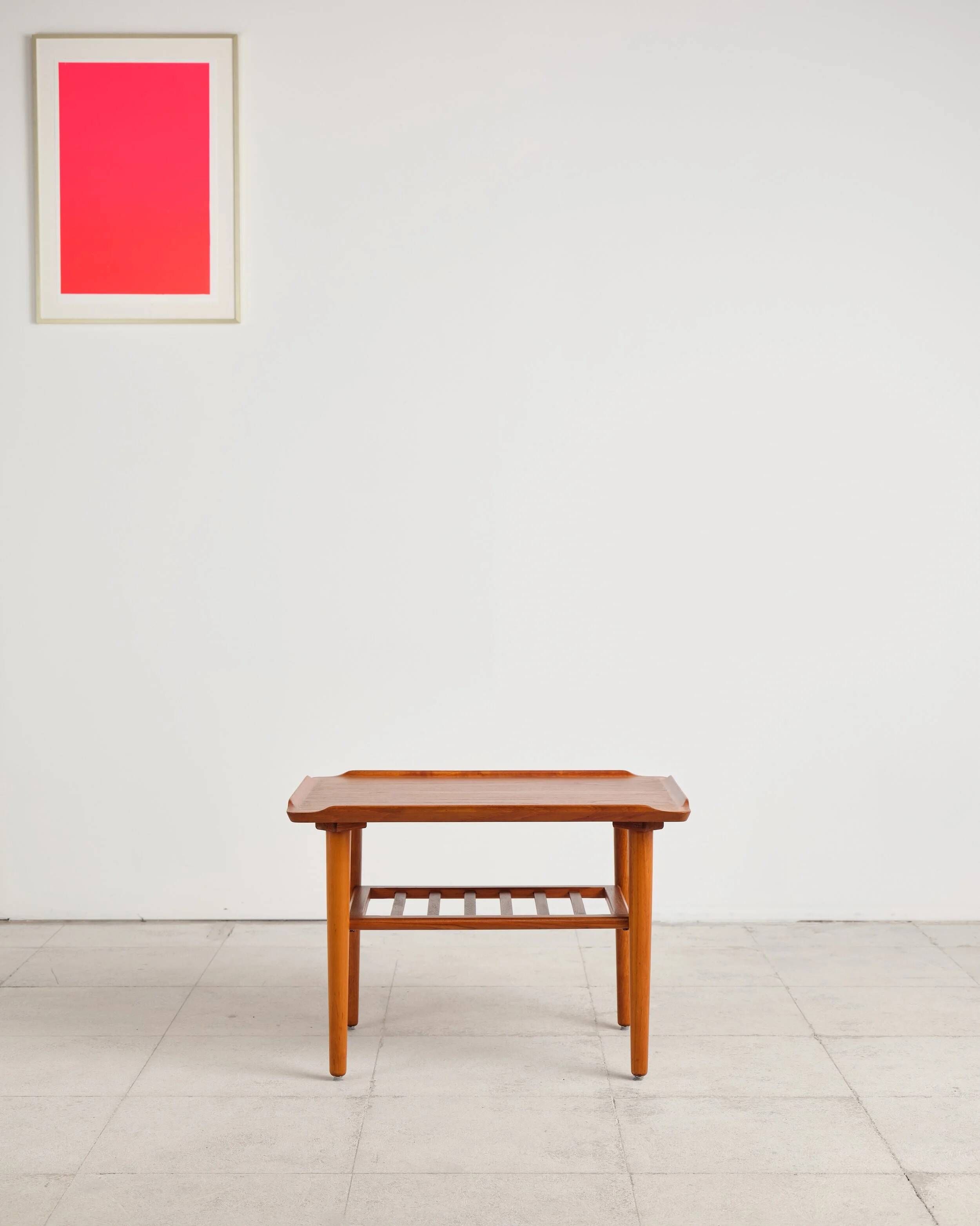 Teak coffee table by Holger Georg Jensen for Kubus, Denmark, 1960s.