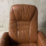 Unico leather armchair and ottoman