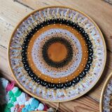 Set of 6 Sarreguemines stoneware dessert plates