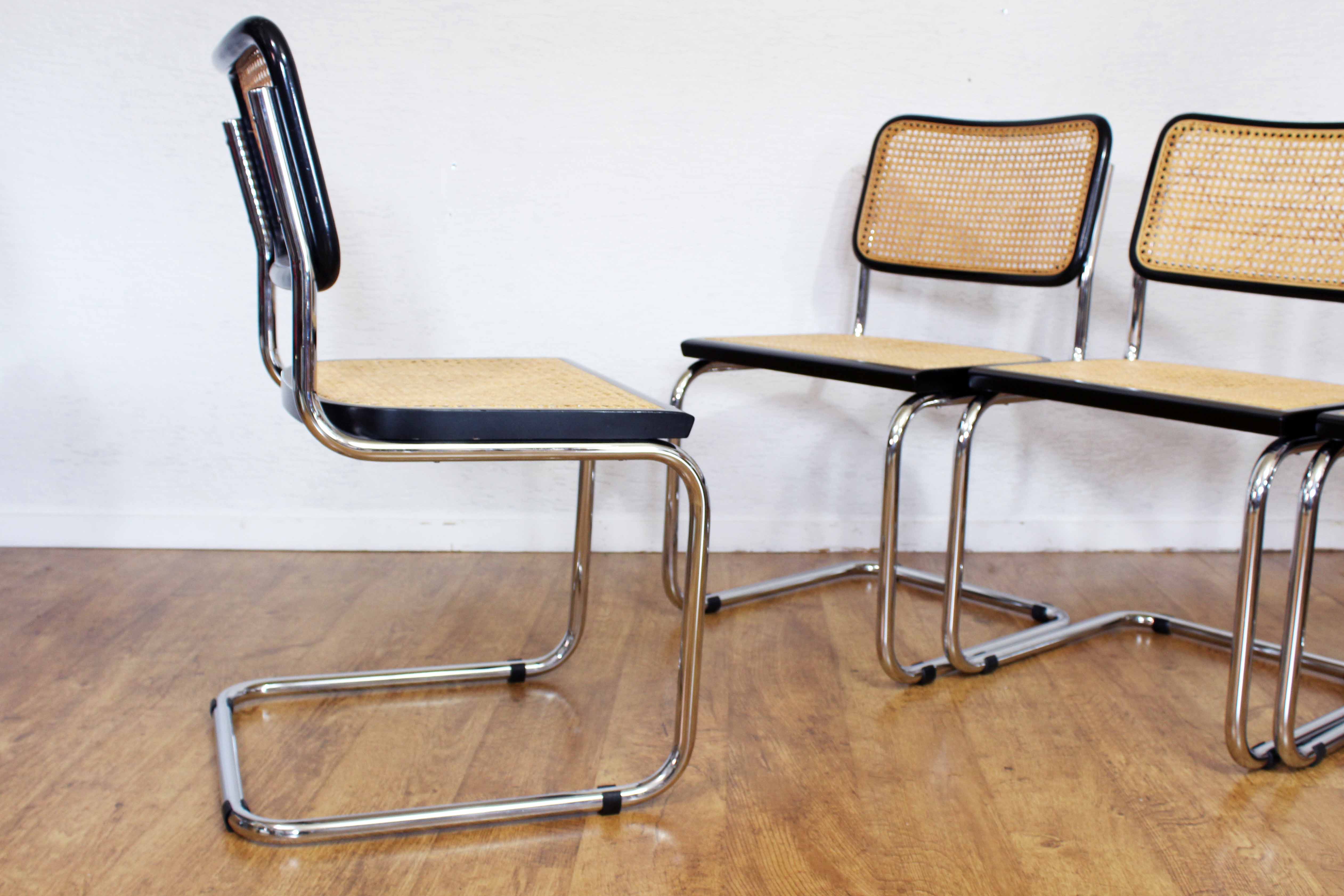 Set of 4 chairs Marcel Breuer B32 70s