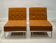Pair of camel leather drivers by Florence Knoll