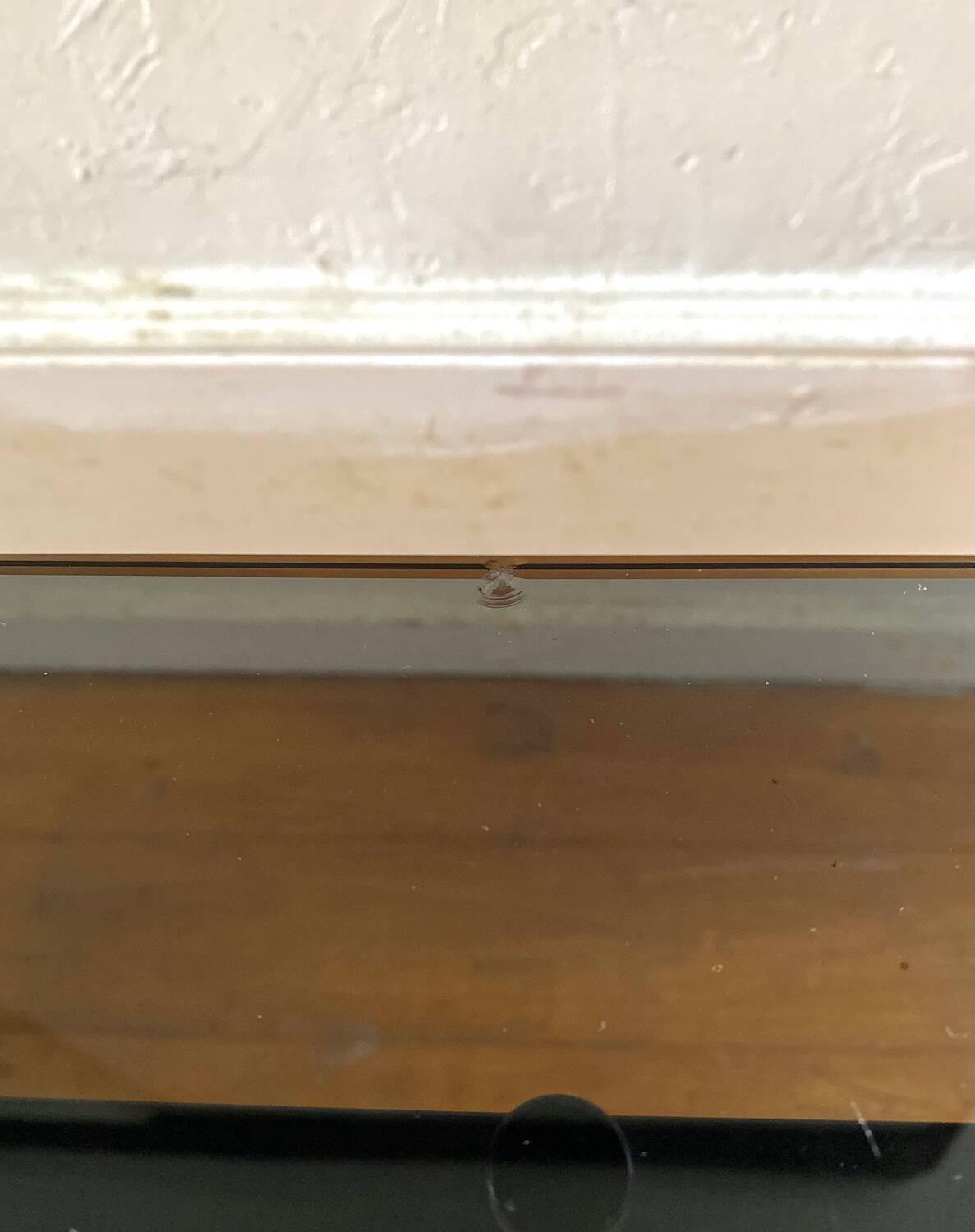 Italian rectangular coffee table in smoked glass vintage 1970