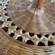 Round handmade basket in fine wicker and bamboo, diameter 19 cm.