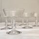 Lot of 6 cups champagne crystal baccarat model greek