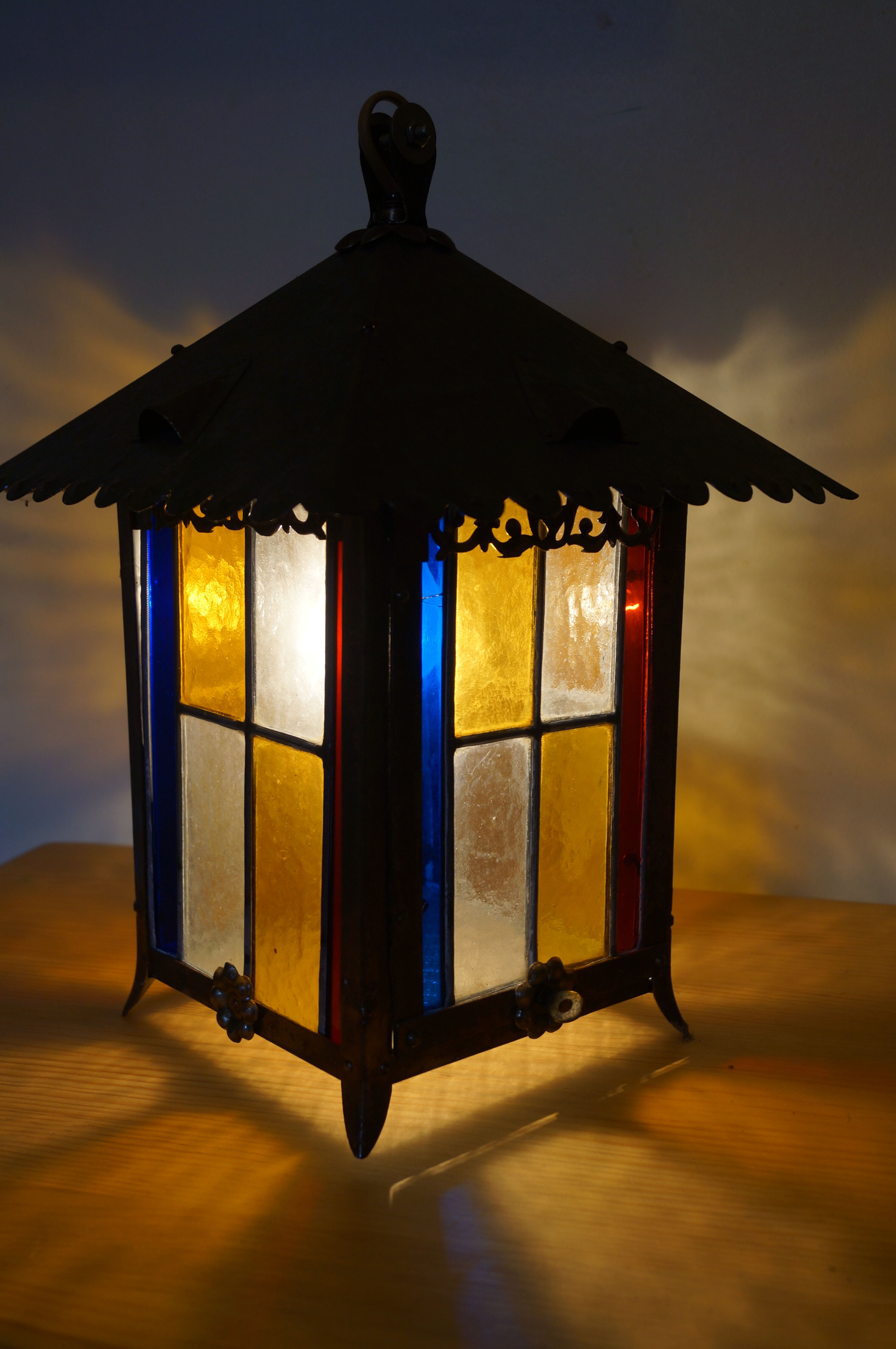 Stained glass lantern 1930