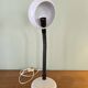 VINTAGE DESK LAMP IN WHITE METAL AND FLEXIBLE ARM - 70S DESIGN