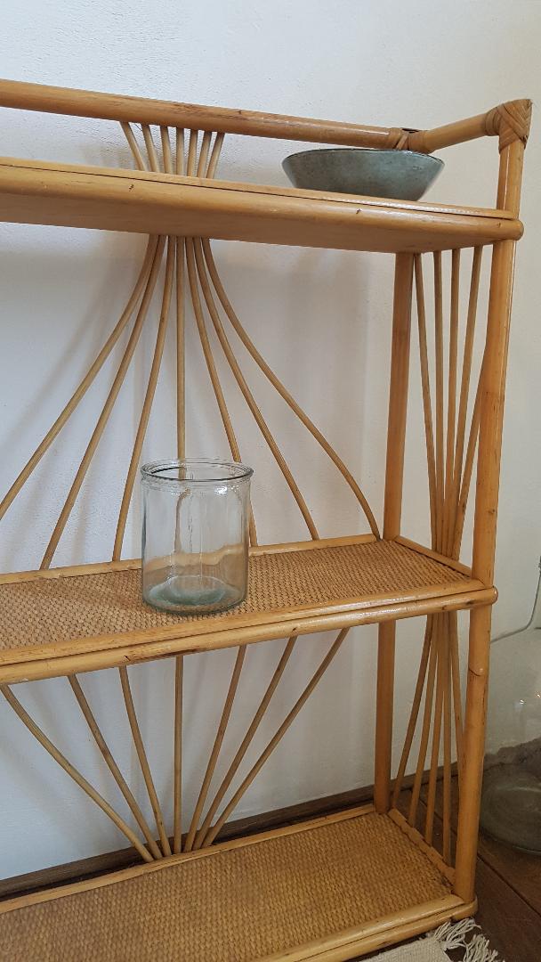 Shelves wicker vintage 100x82cm