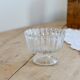 Vintage glass bowl on a pedestal
