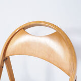 4 chaises pliantes vintage en bois d’OTK, années 1950