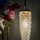 Vintage glass tulip suspension with diamond tip (SE10)