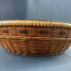 China woven bamboo rice or tea basket late 19th century early 20th century