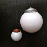 Opaline glass ball pendant lights